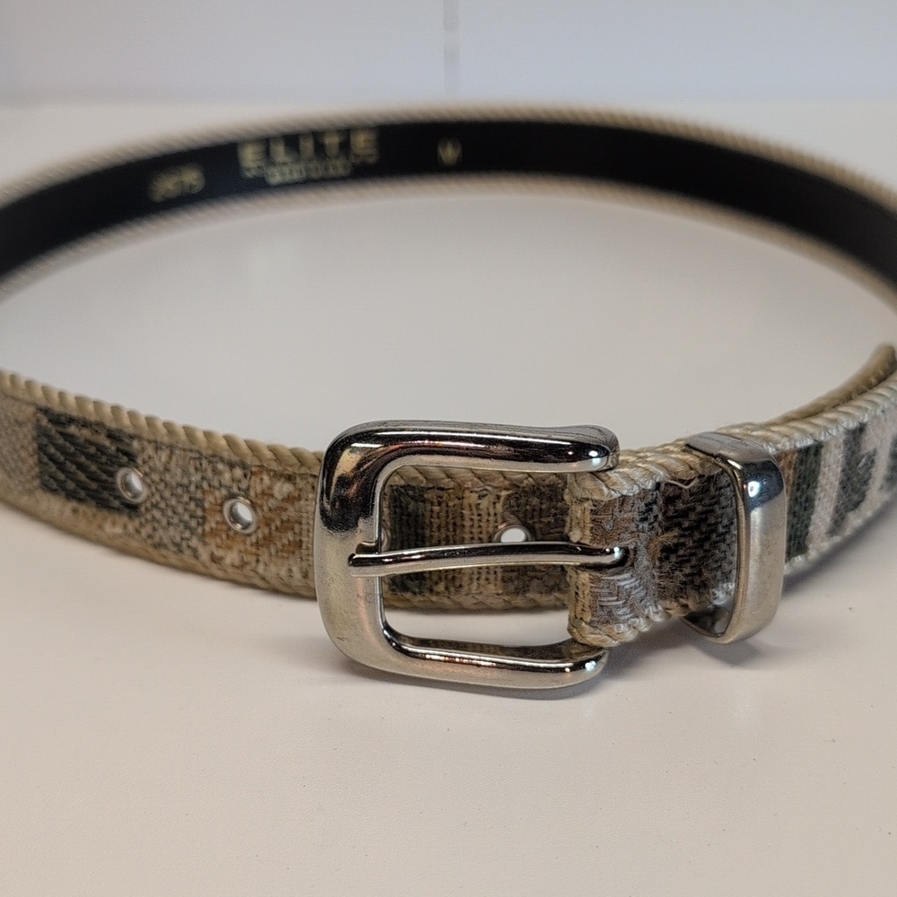 Elite Vintage Woven Belt Size M - Picture 6 of 7
